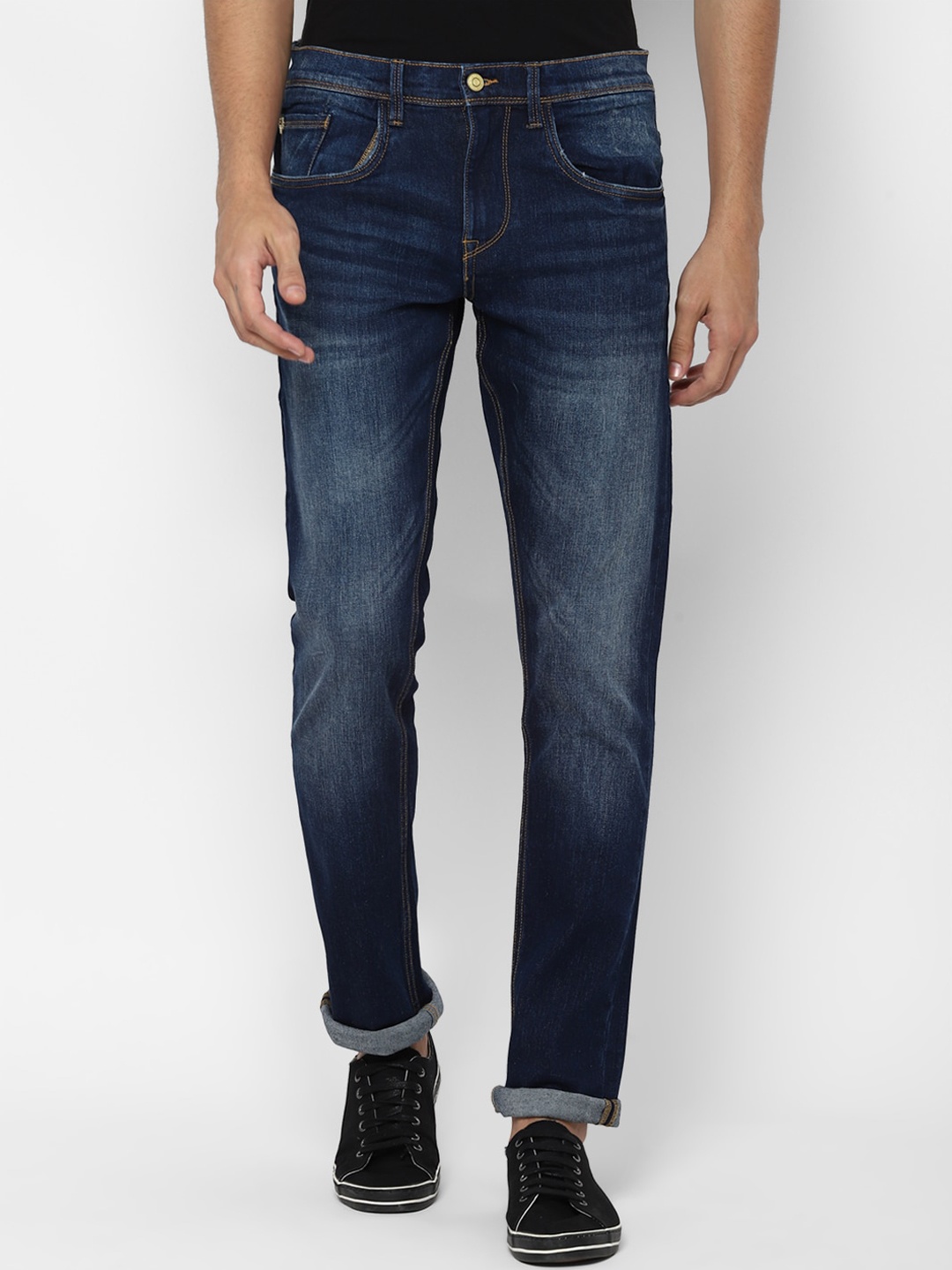 

Allen Solly Men Navy Blue Slim Fit Heavy Fade Jeans