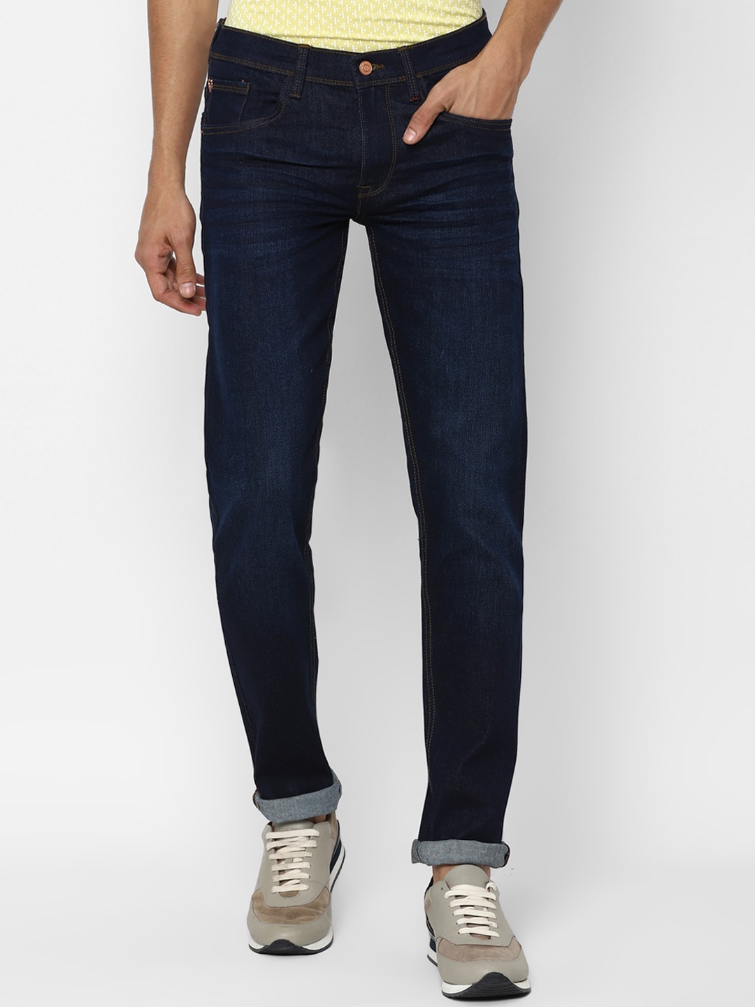 

Allen Solly Men Navy Blue Skinny Fit Light Fade Jeans