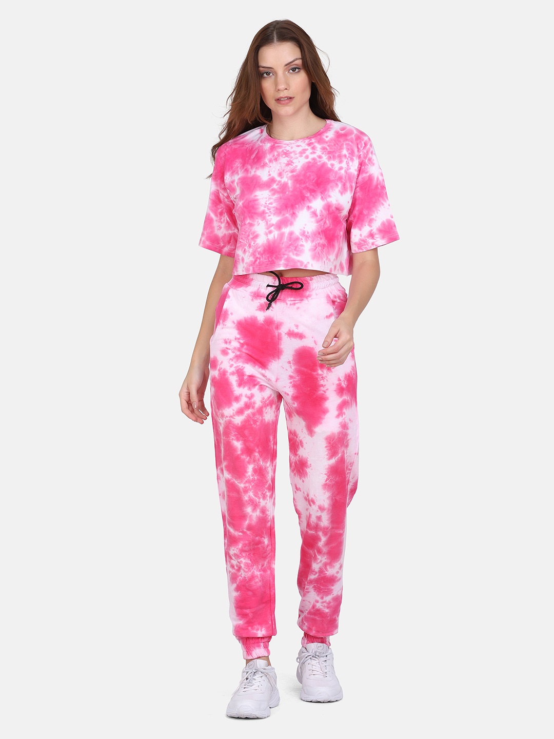 

Aesthetic Bodies Women Pink Dyed Pure Cotton Co-Ords