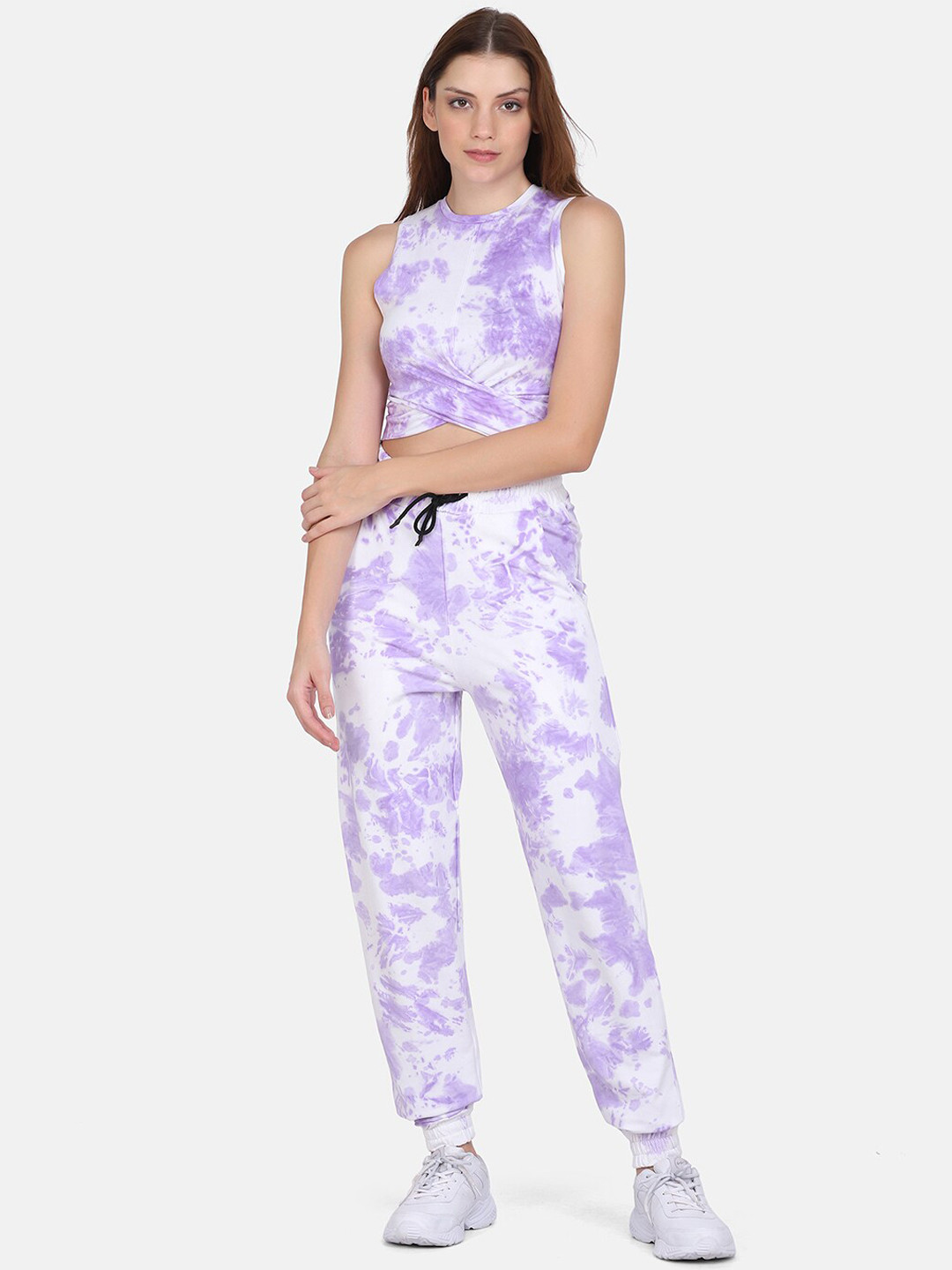 

Aesthetic Bodies Purple & White Dyed Co-Ords