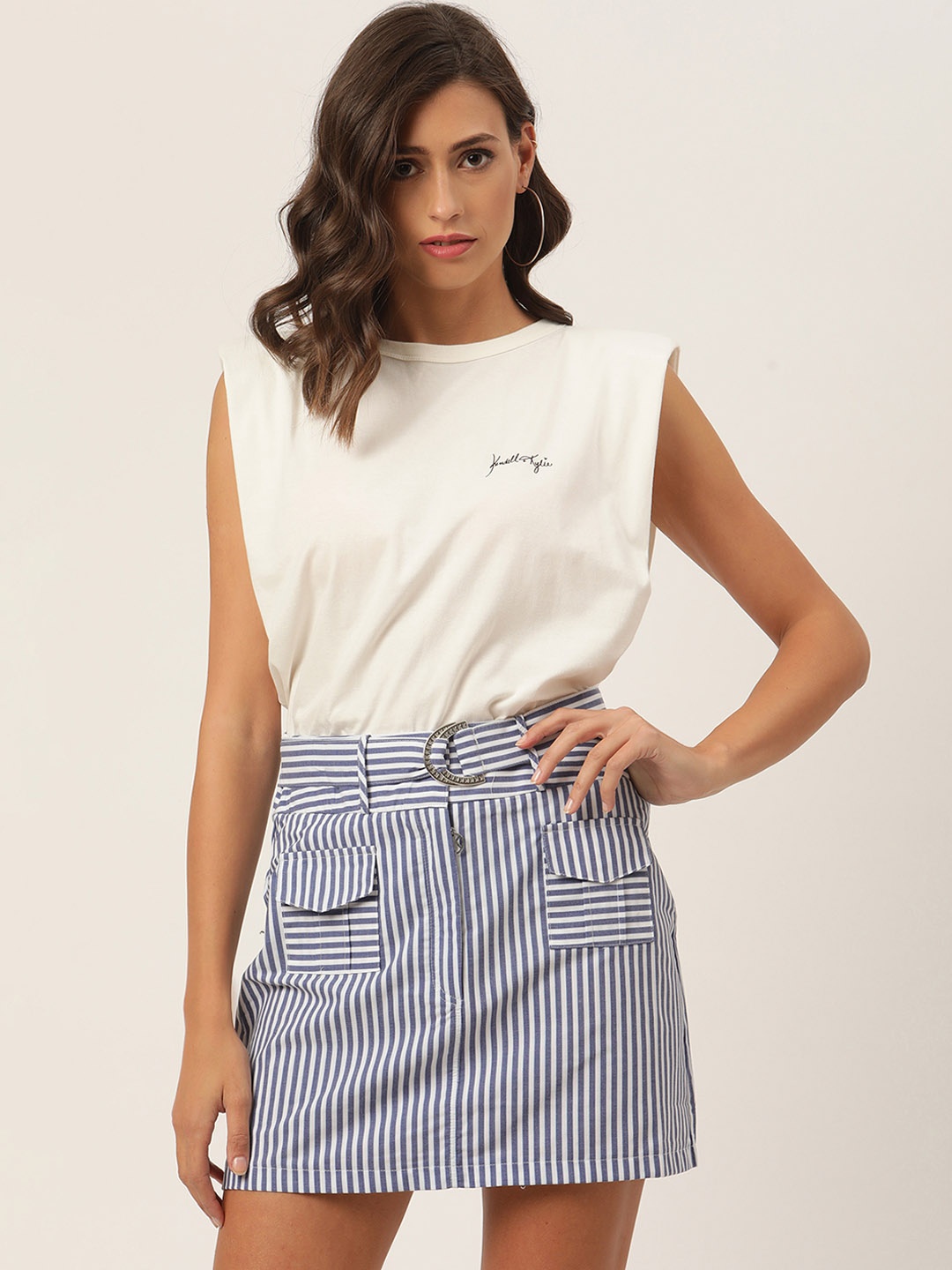 

KENDALL & KYLIE Women White T-shirt