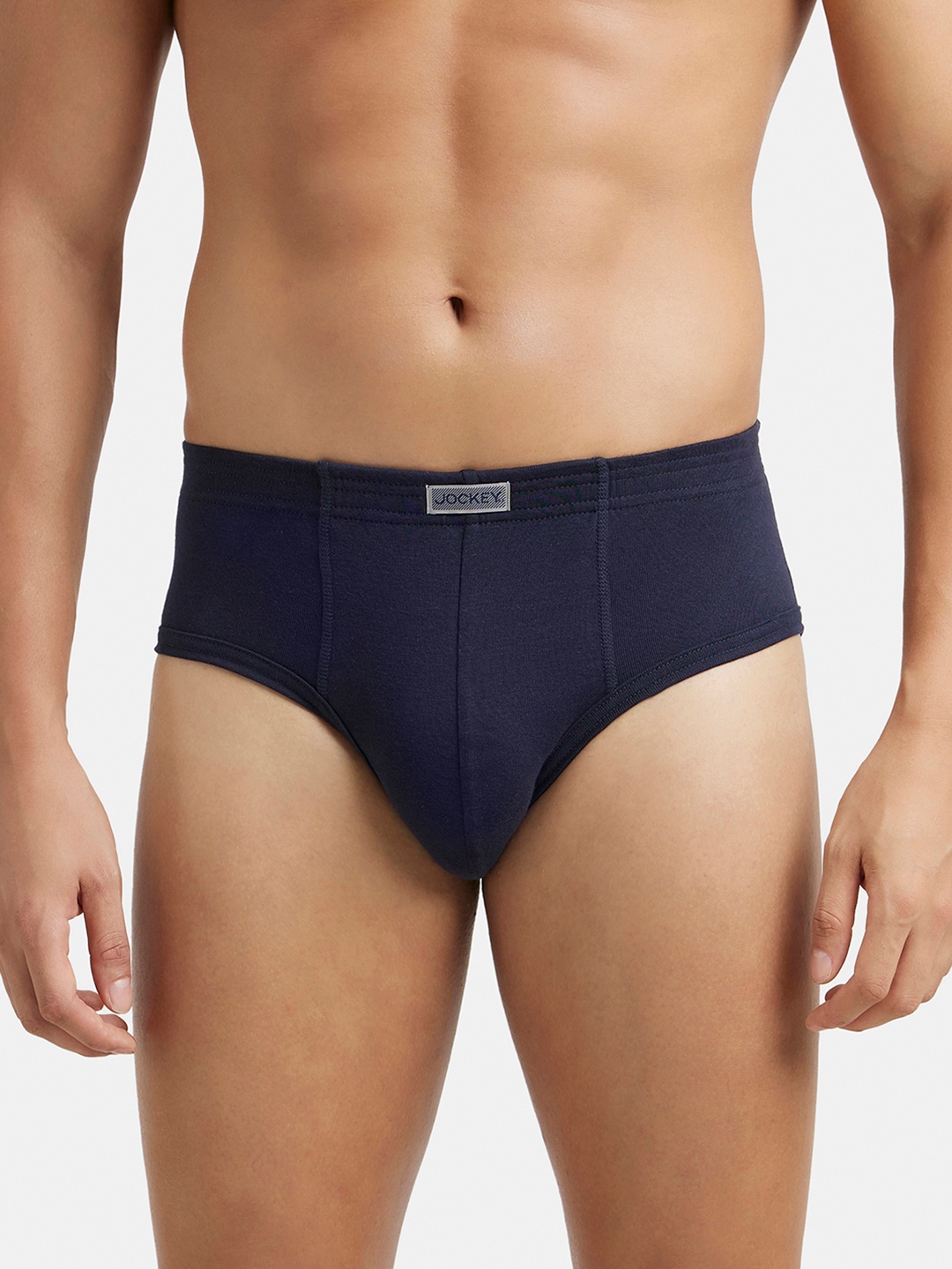 

Jockey Combed Cotton Rib Brief with StayFresh Treatment-1009, Navy blue