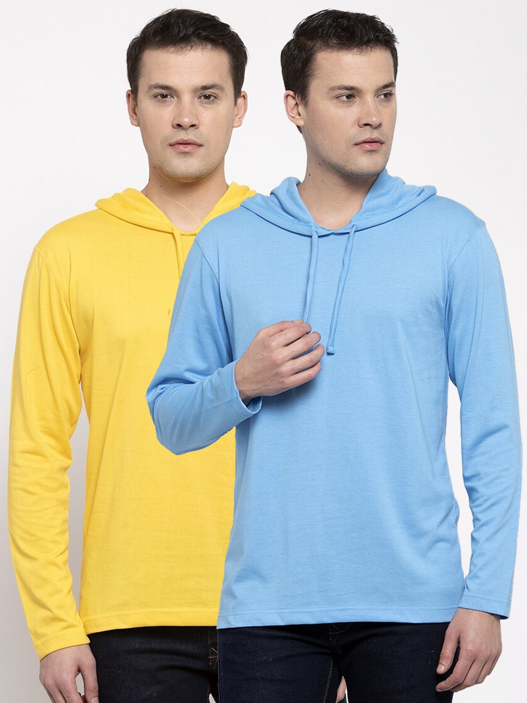 

Friskers Men Yellow & Blue 2 T-shirt