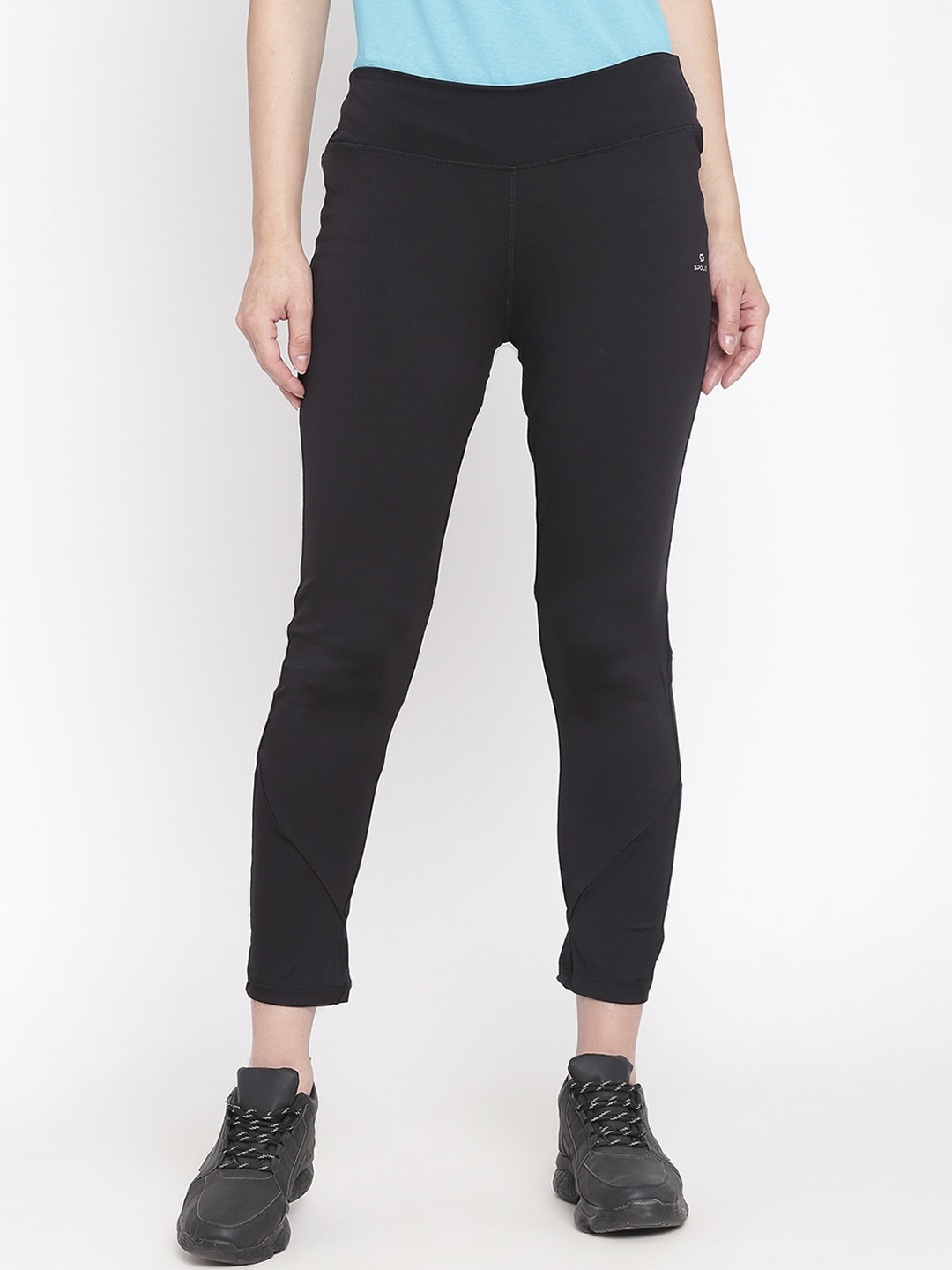 

Spolei Women Black Solid Ankle Length Legging
