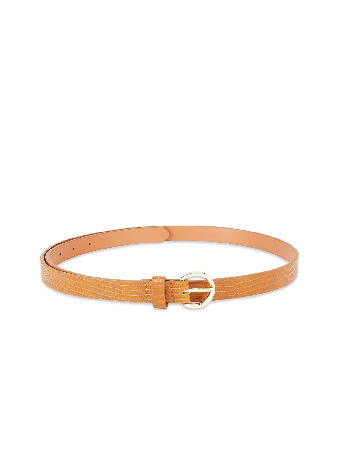 

Forever Glam by Pantaloons Women Tan Textured PU Belt