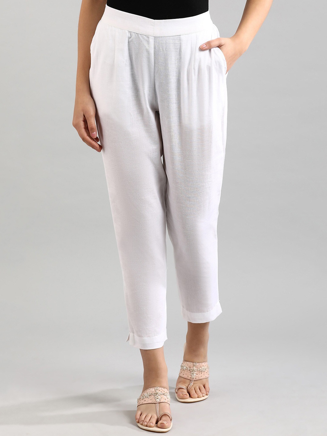 

AURELIA Women White Trousers