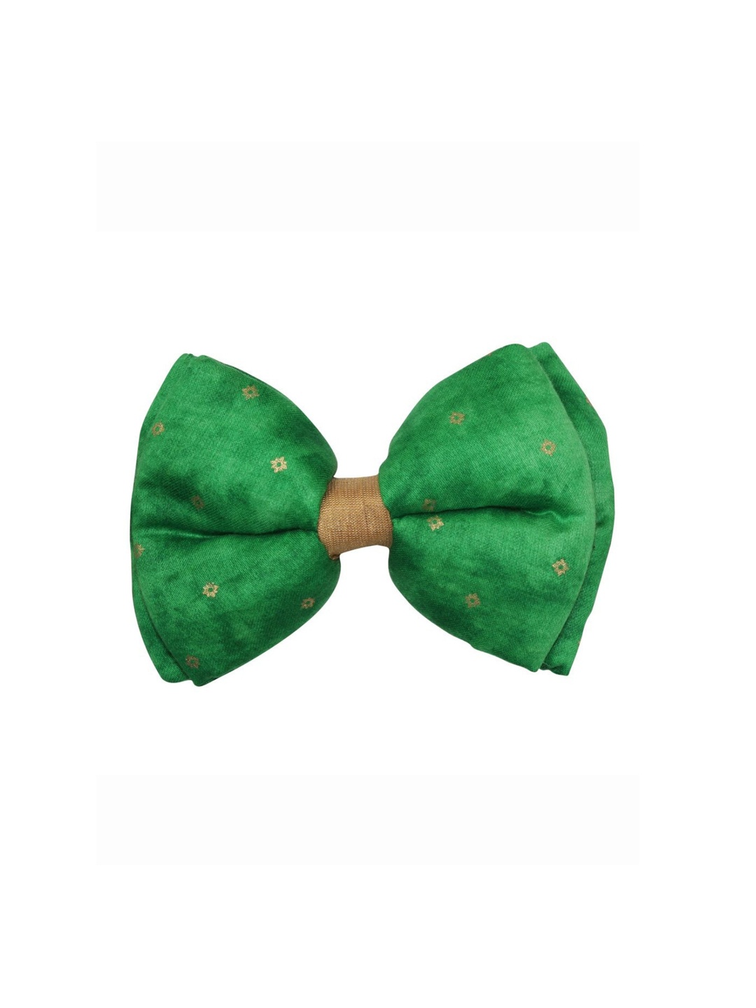 

LANA PAWS Green & Beige Graphic Printed Cotton Dog Bowtie