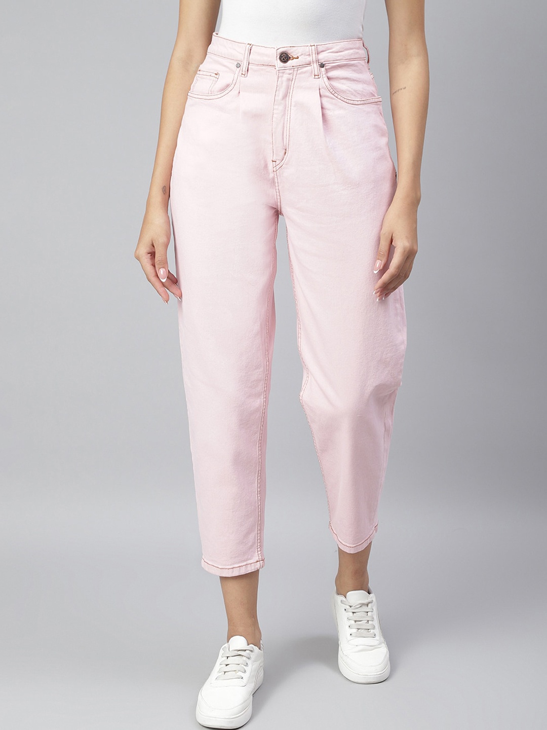 

TALES & STORIES Women Pink Stretchable Jeans