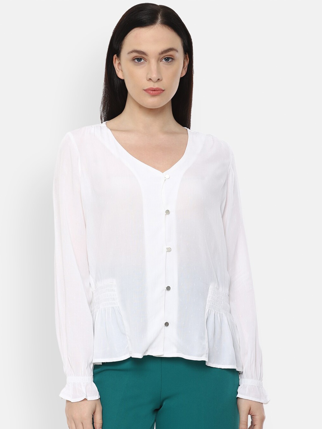 

Van Heusen Woman White Regular Top