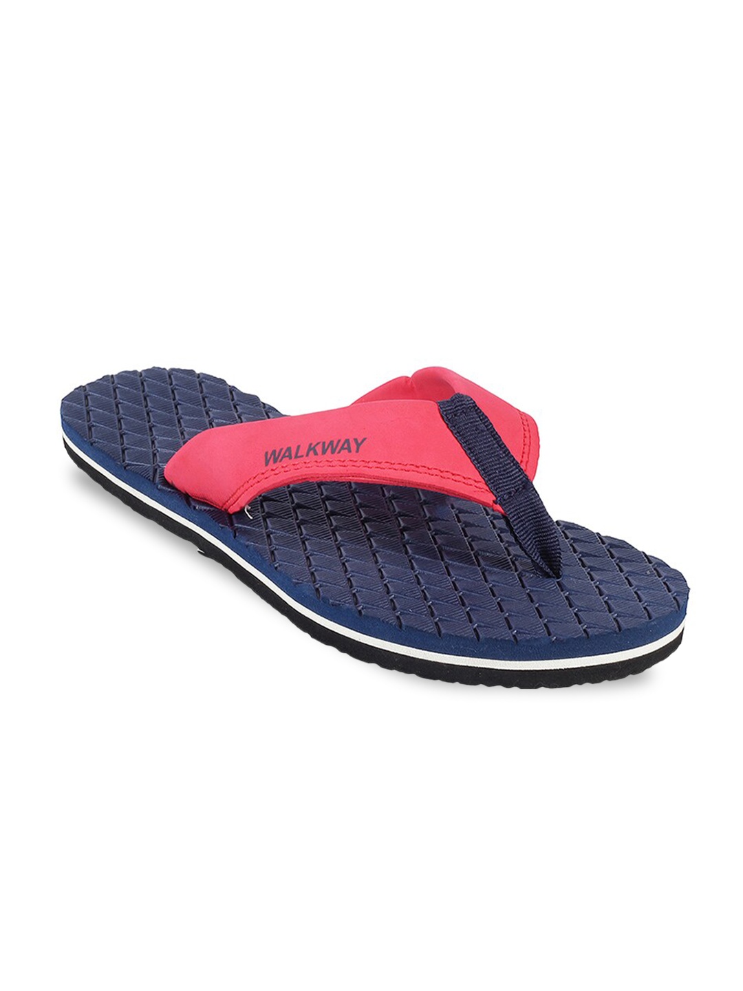 

WALKWAY by Metro Men Red & Blue Rubber Thong Flip-Flops