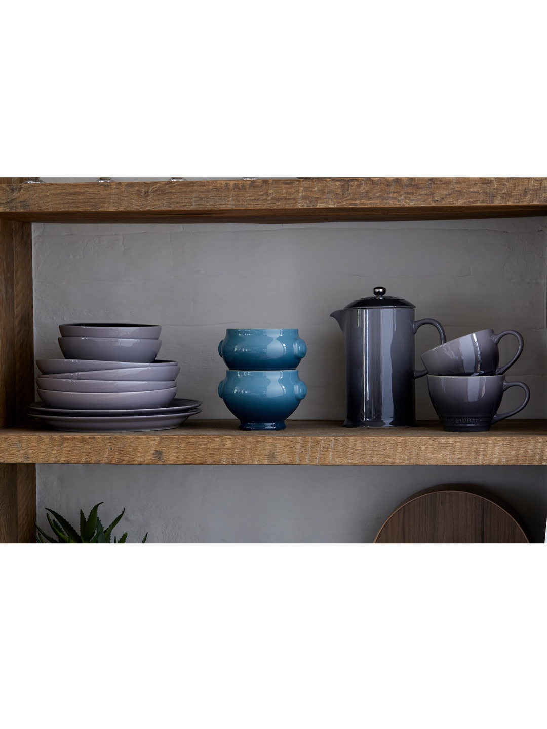 

LE CREUSET Grey Solid Stoneware Glossy Mug