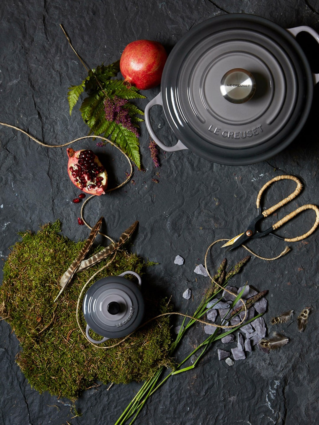 

LE CREUSET Black & Silver-Toned Round Casserole