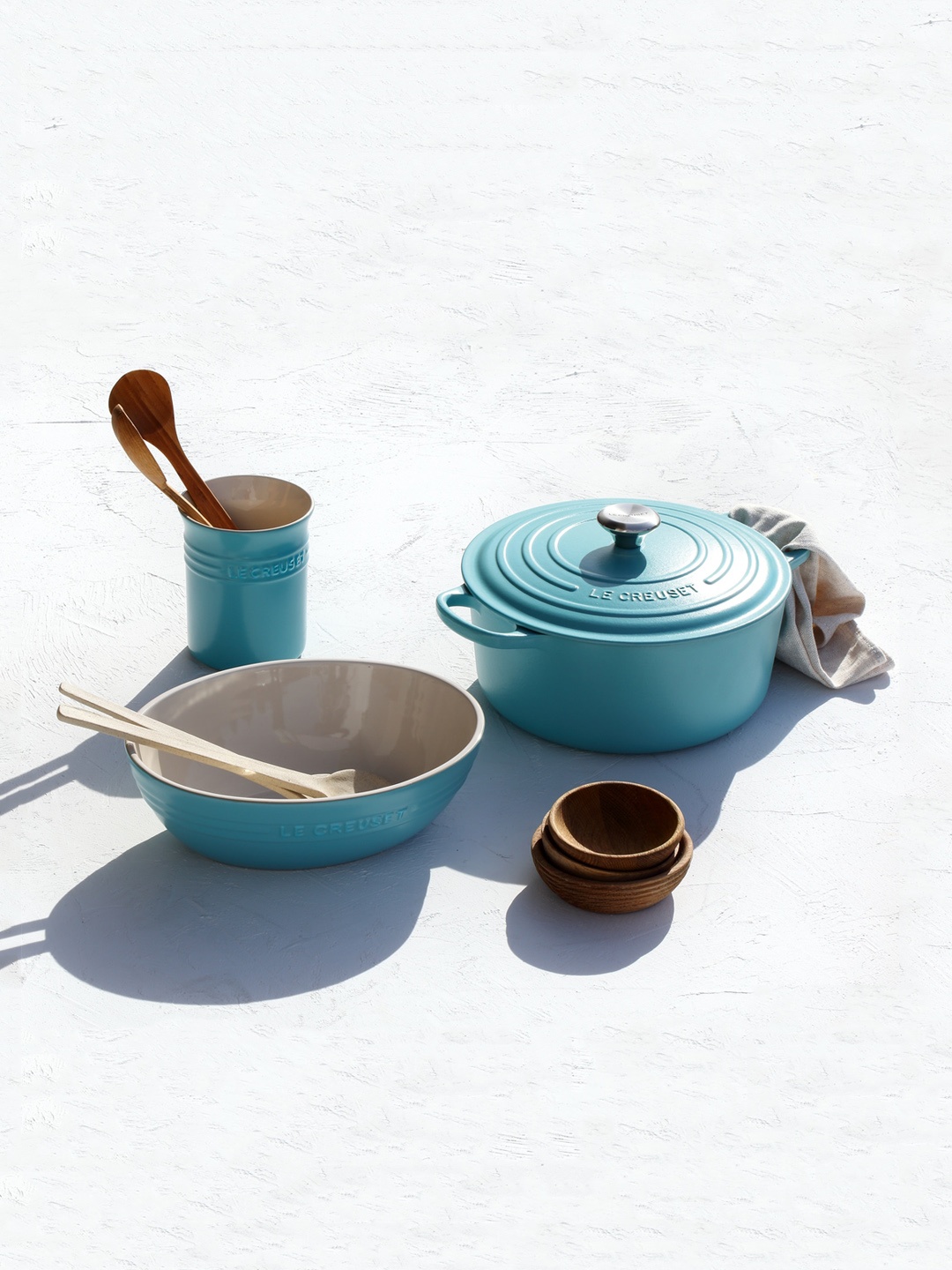 

LE CREUSET Teal Small Utensil Jar