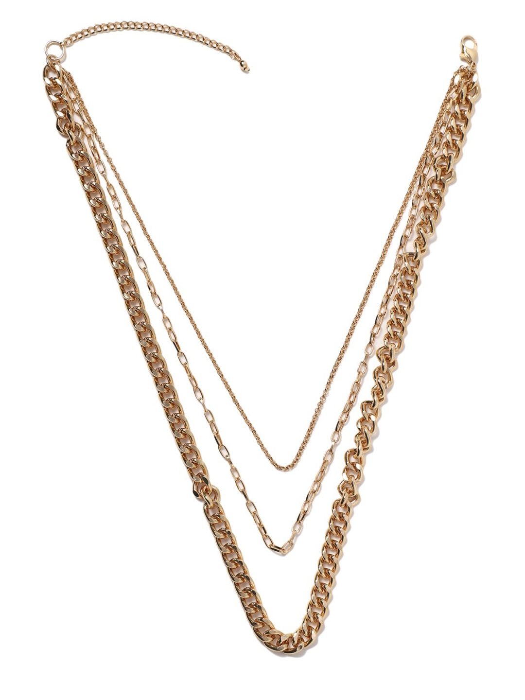 

FOREVER 21 Gold-Toned Layered Chain Necklace