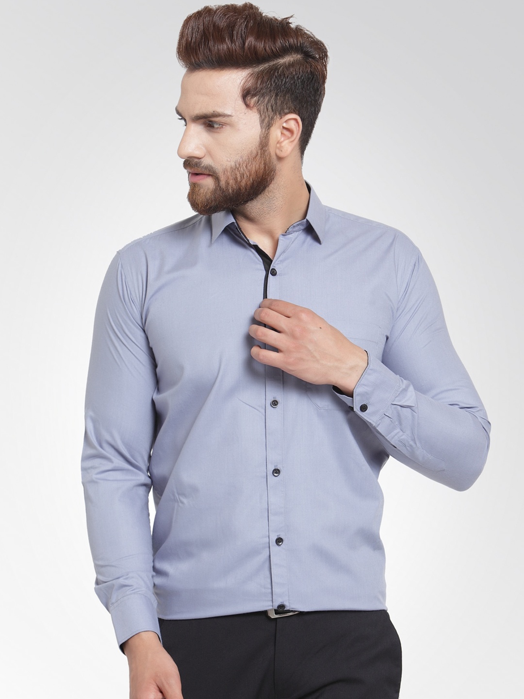 

JAINISH Men Grey Smart Opaque Formal Shirt