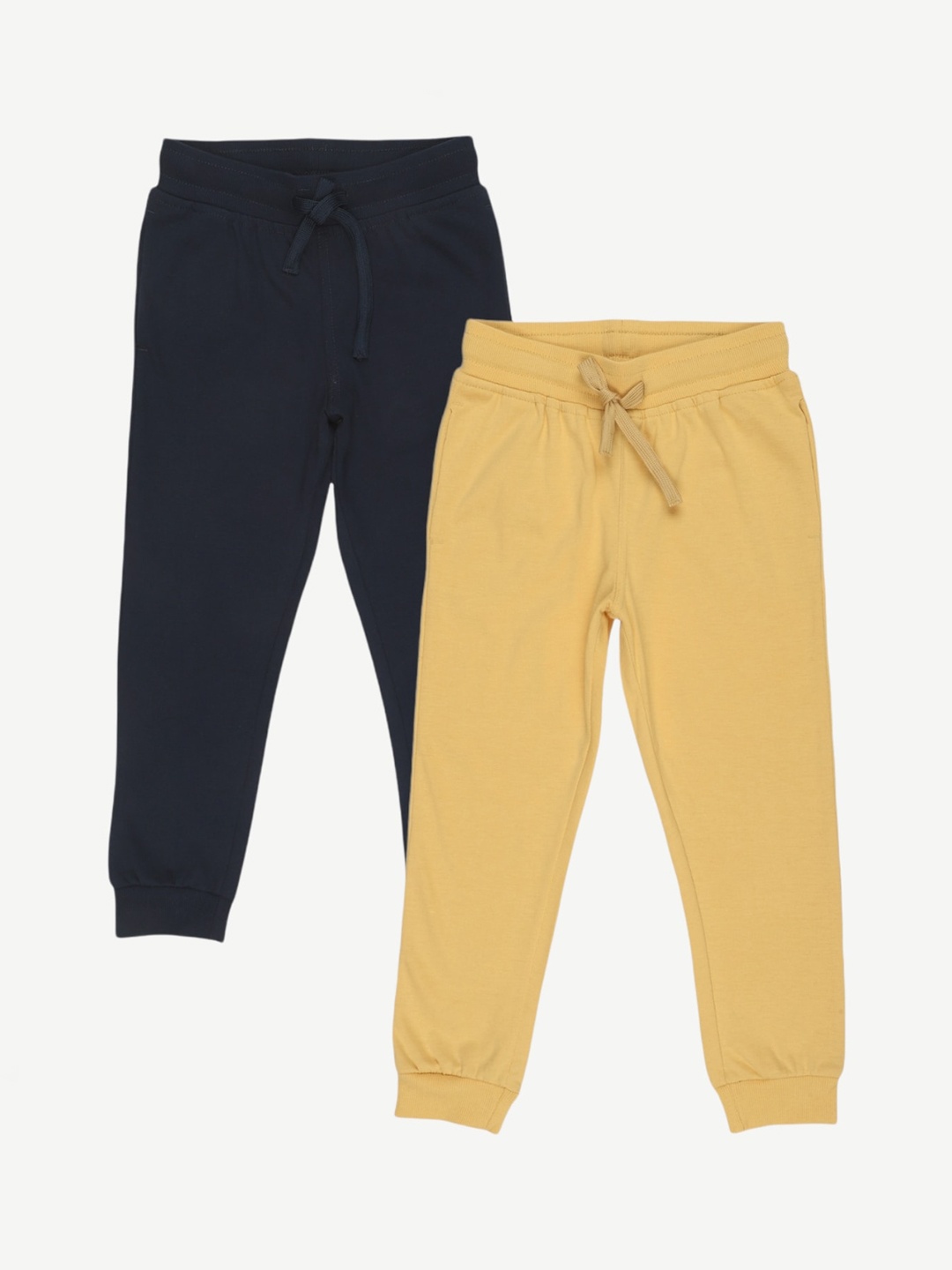 

Alan Jones Boys Set of 2 Solid Joggers Track Pants, Black