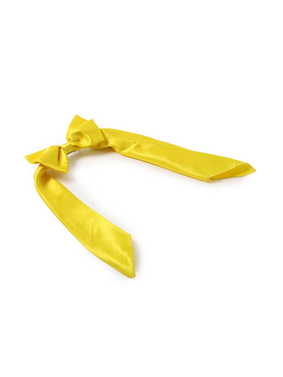 

FOREVER 21 Women Yellow Lace Bow Ponytail Holders