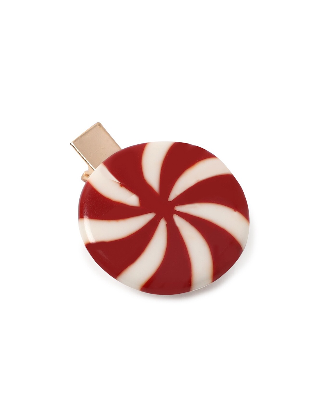 

FOREVER 21 Women Red & White Resin Barrette