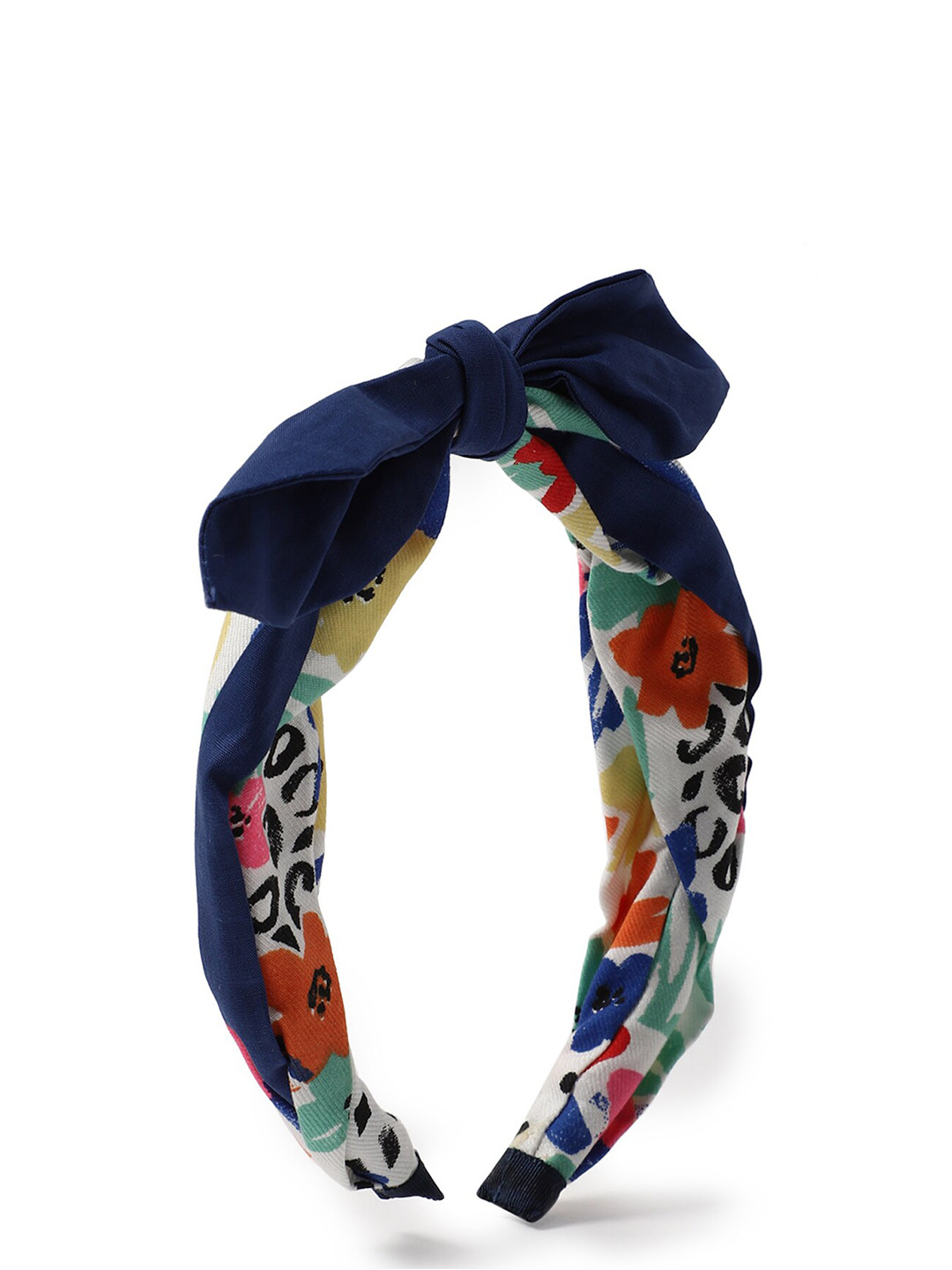 

FOREVER 21 Women Blue & Red Bow Hairband