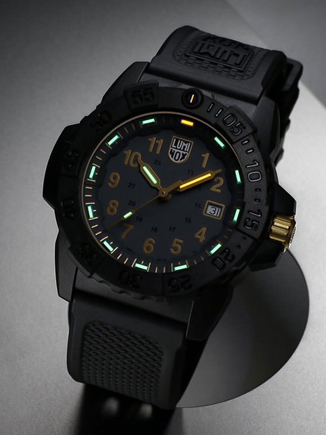 

Luminox Men Grey Dial & Black Straps Analogue Watch - XS.3508.GOLD