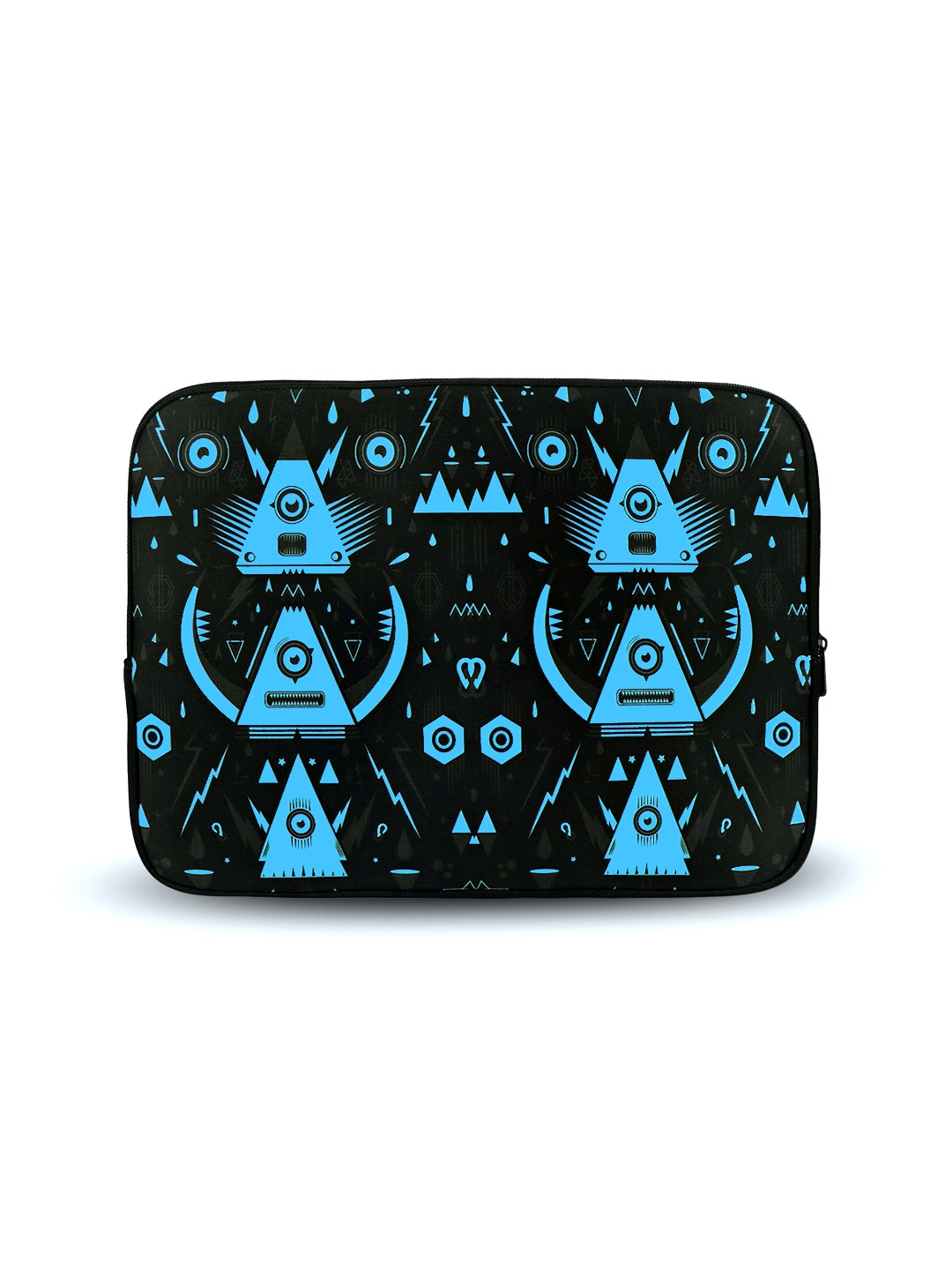 

THREADCURRY Unisex Black & Blue Printed Laptop Sleeve