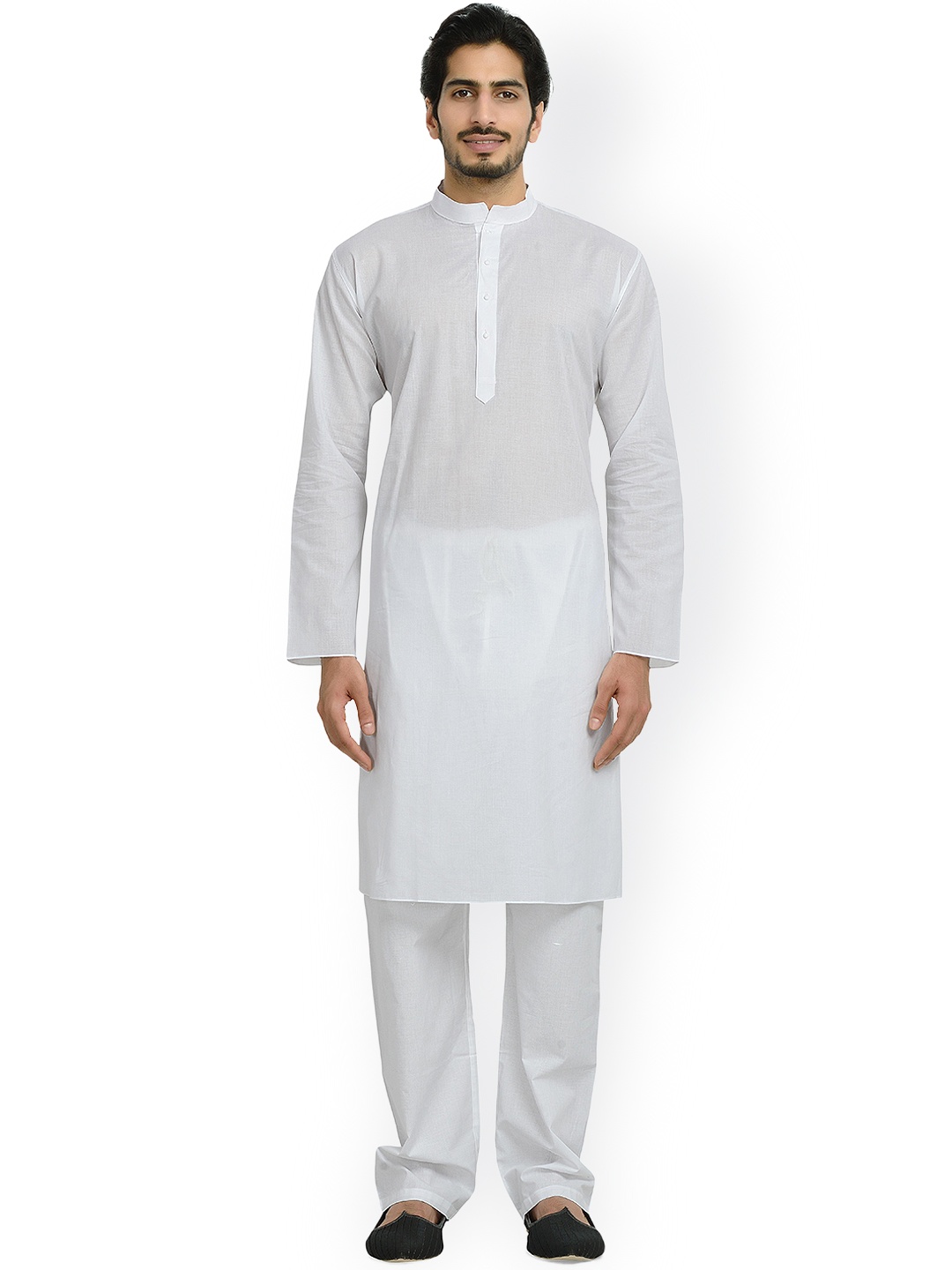 

Manyavar White Kurta Pyjama