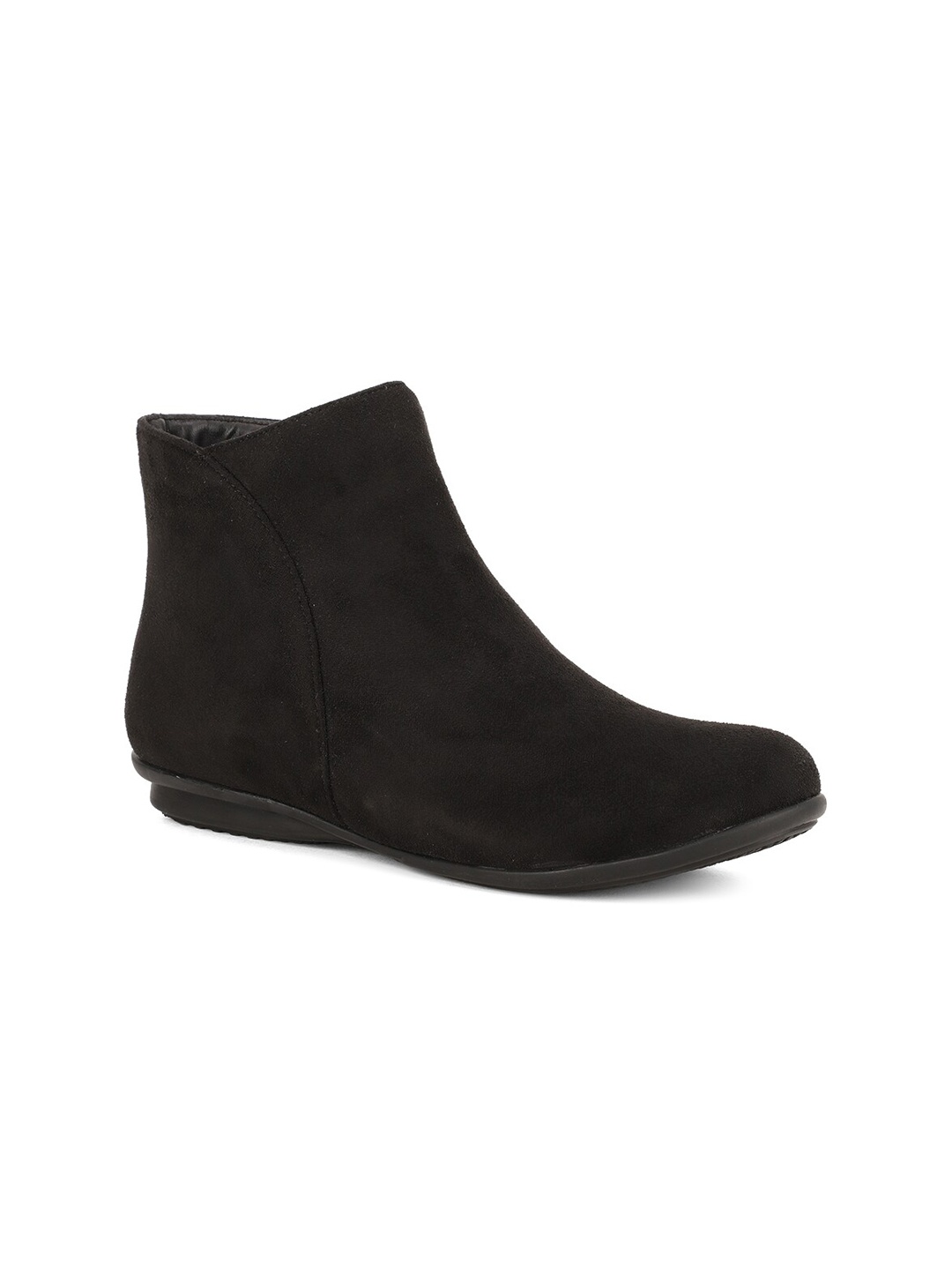 

Bruno Manetti Women Black Leather Flat Boots