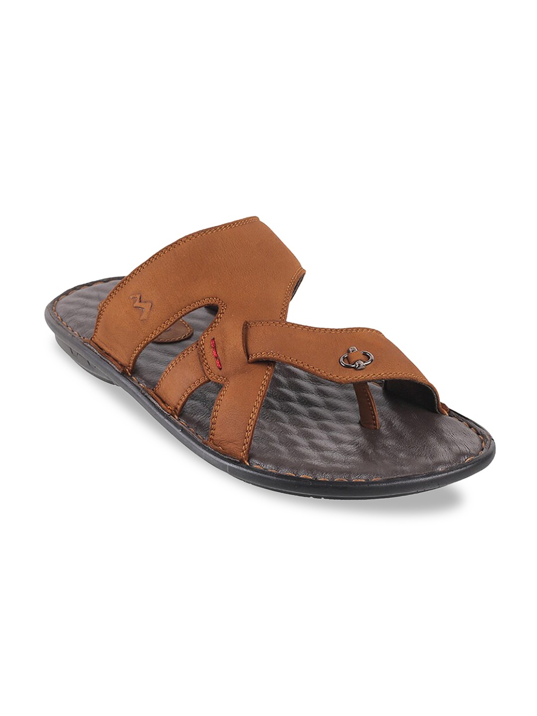 

Metro Men Tan Leather Comfort Sandals