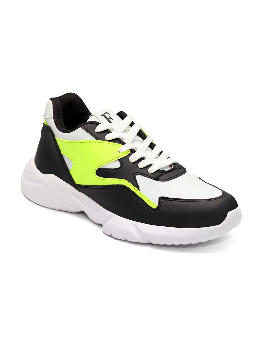 

Ferraiolo Men White & Black Colourblocked Nubuck Sneakers
