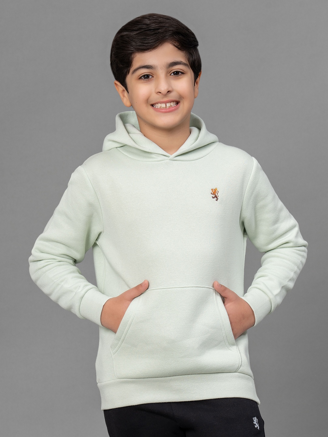 

Red Tape Boys Green Hooded Sweatshirt