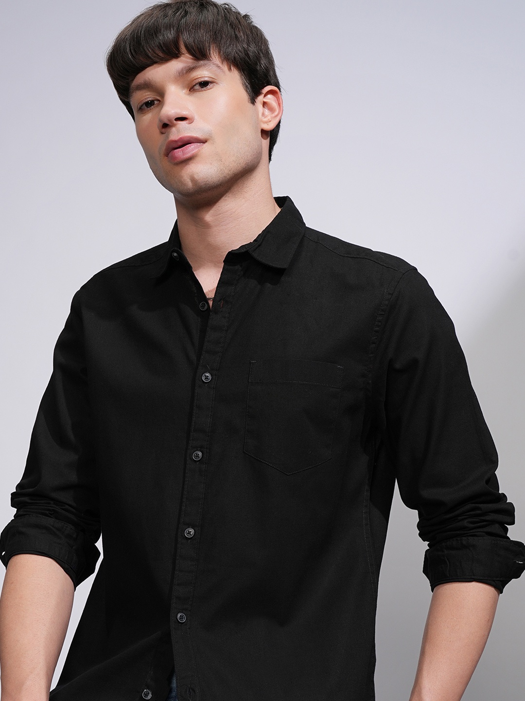 

KETCH Slim Fit Casual Shirt, Black