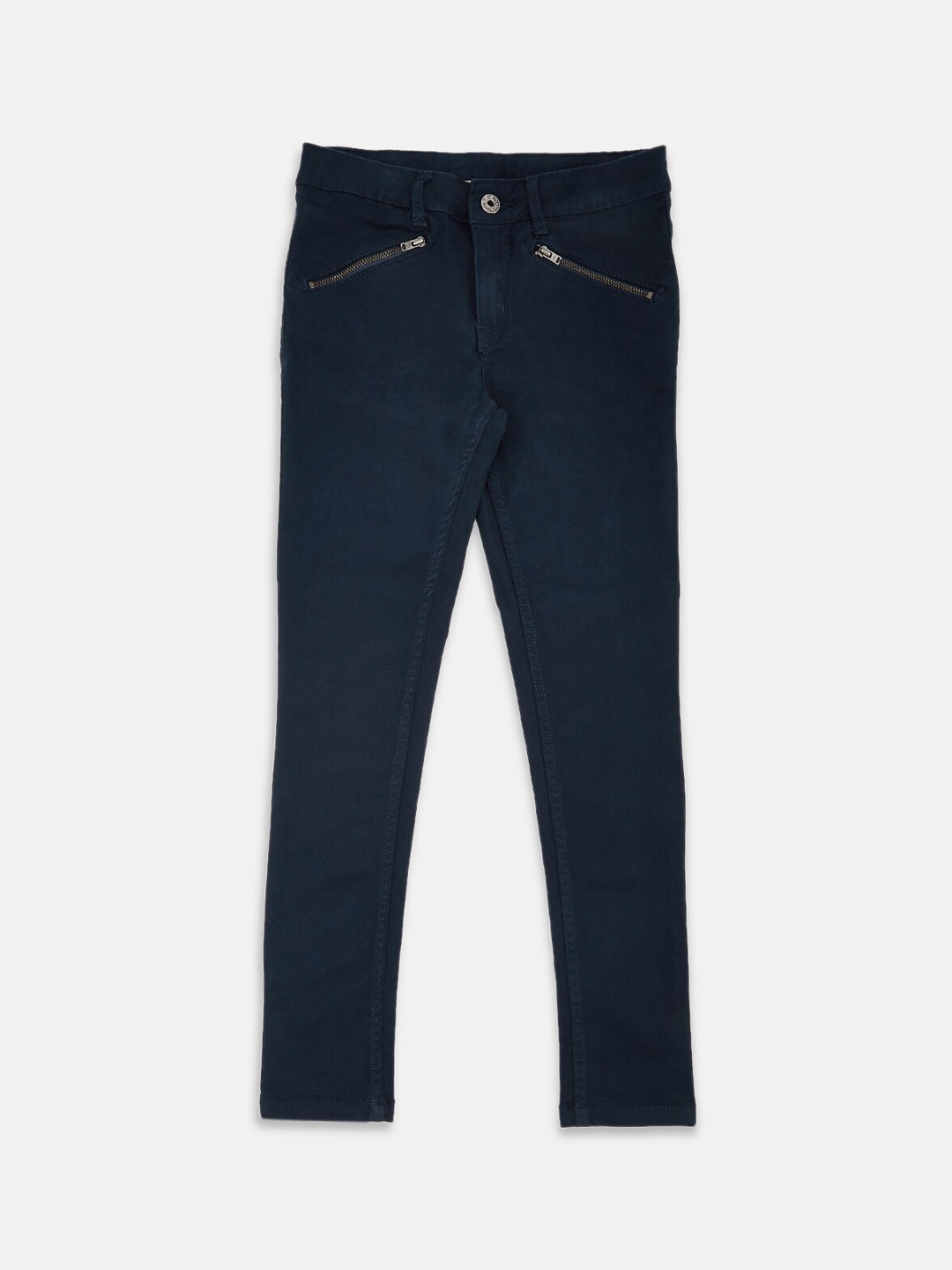 

Pantaloons Junior Girls Navy Blue Trousers