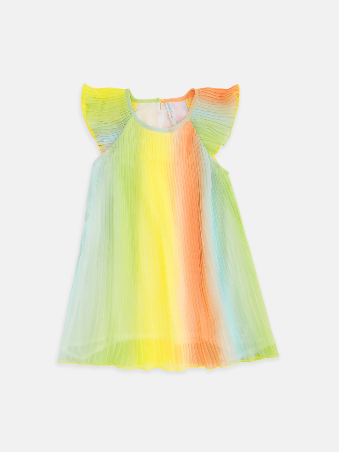 

Pantaloons Junior Multicoloured Colourblocked Georgette A-Line Dress, Multi