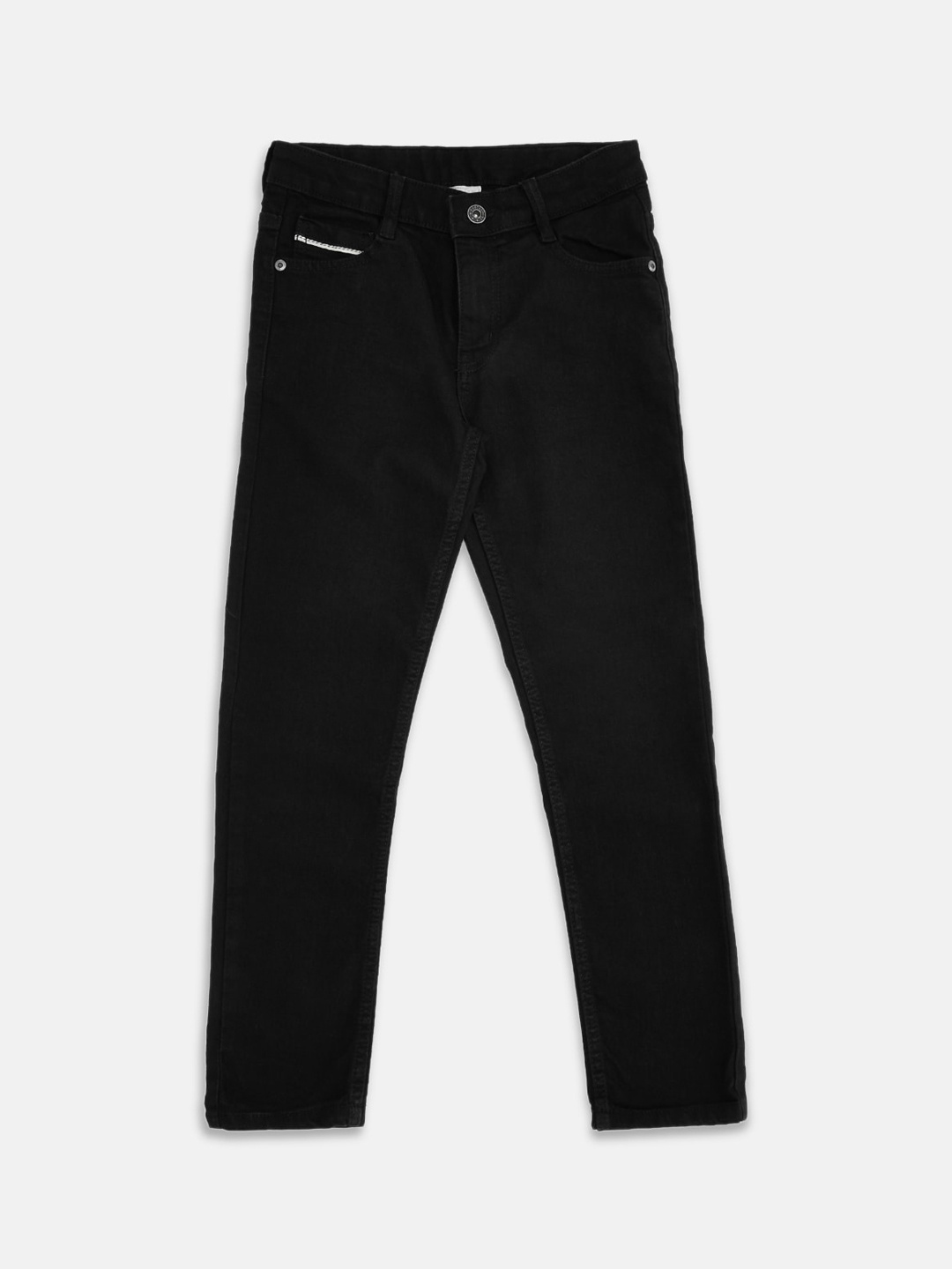 

Pantaloons Junior Boys Black Tapered Fit Jeans