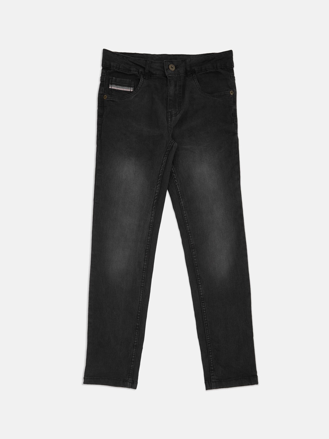 

Pantaloons Junior Boys Black Tapered Fit Light Fade Stretchable Jeans