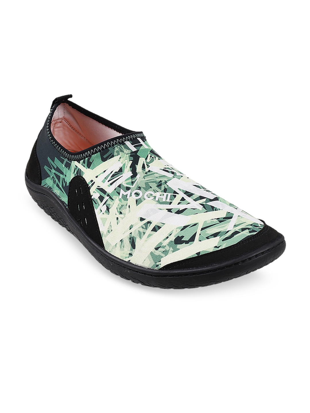 

Mochi Men Green Printed Sneakers