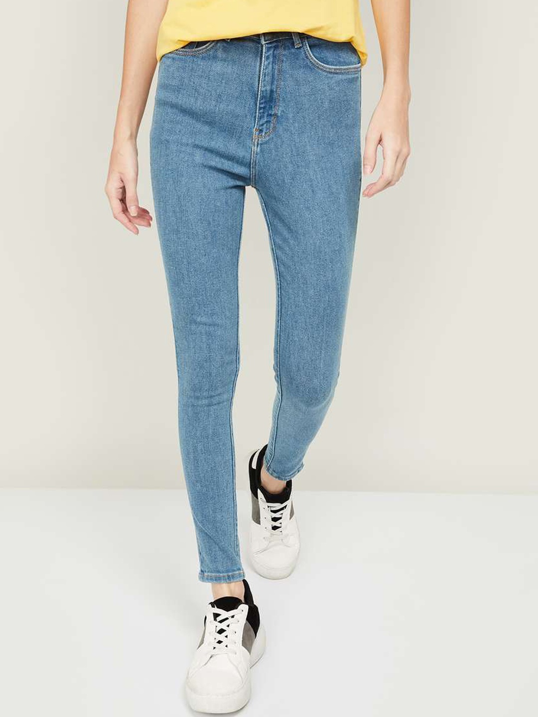 

Xpose Women Blue Skinny Fit High-Rise Stretchable Jeans