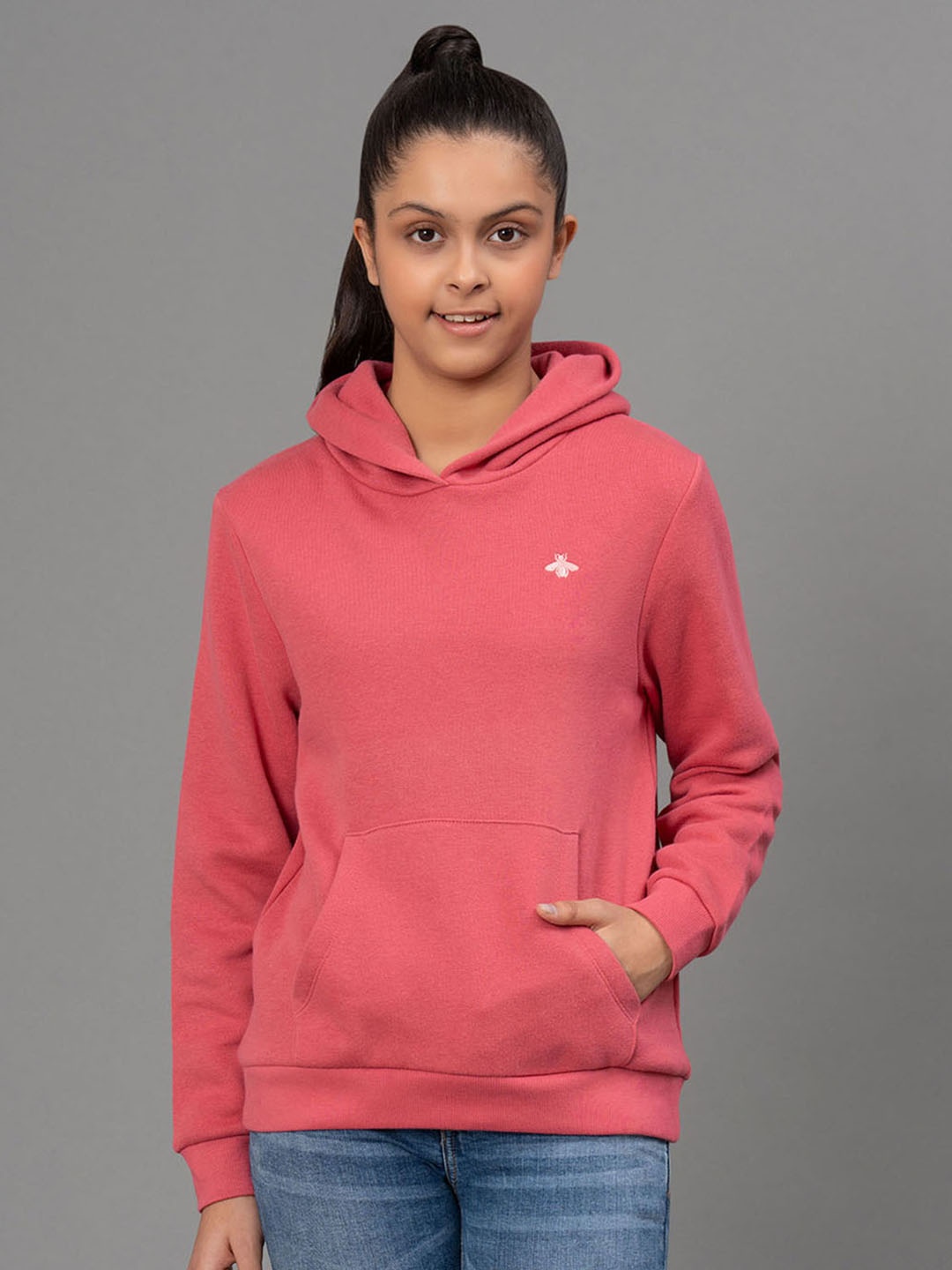 

Mode by Red Tape Girls Pink Hooded Sweatshirt