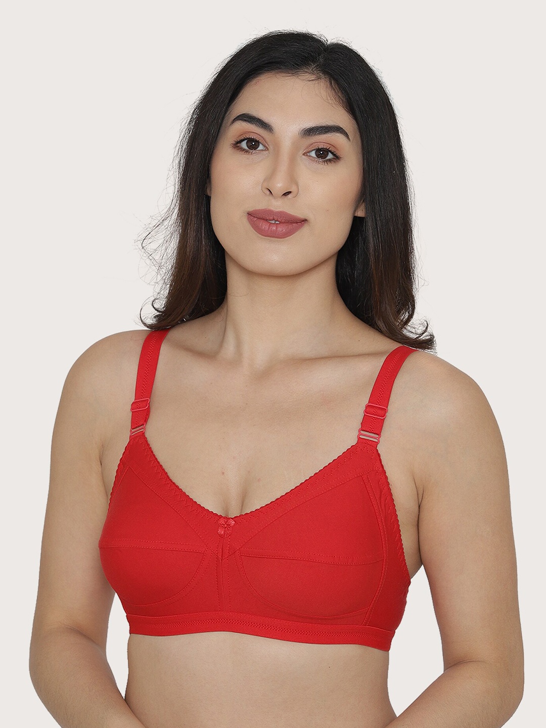 

MAASHIE Red Everyday Bra 5001- RED 32 B