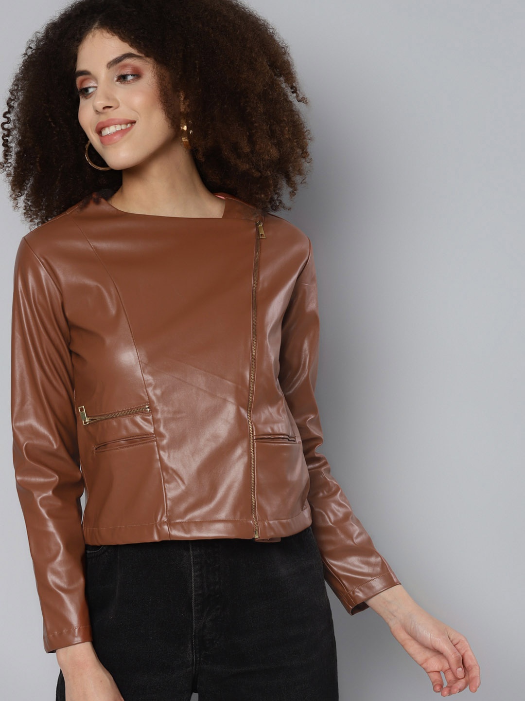 

SASSAFRAS Women Brown Tailored Jacket