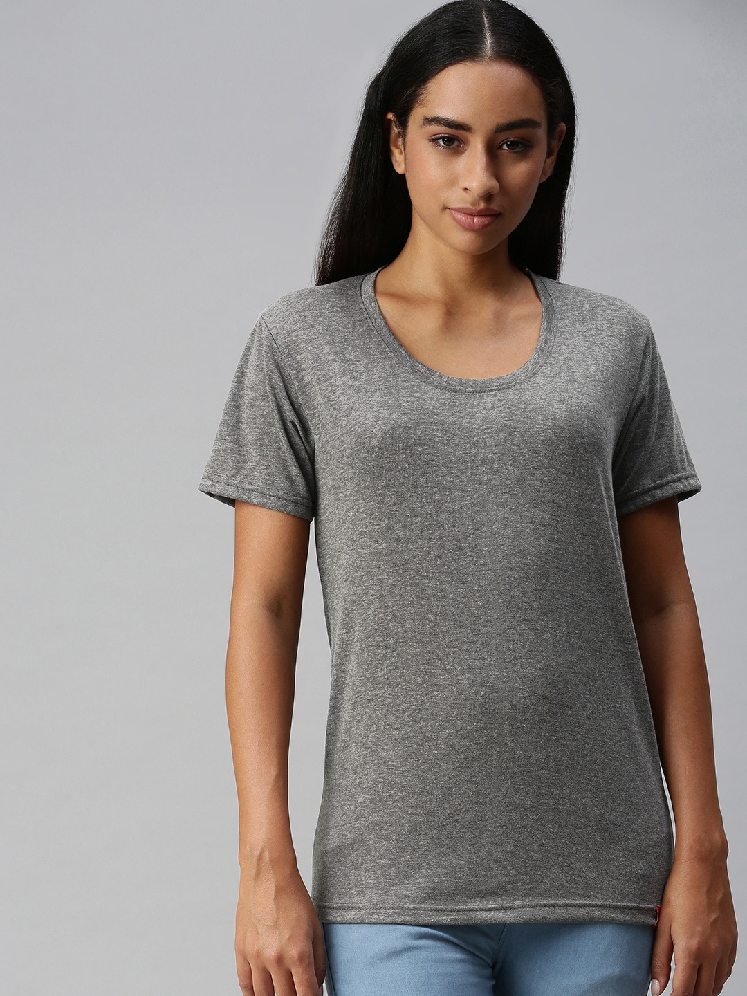 

NOT YET by us Women Grey T-shirt