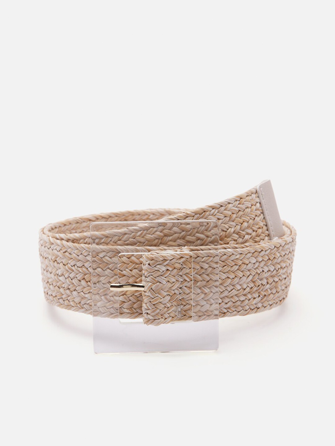 

Vero Moda Women Beige Textured PU Belt
