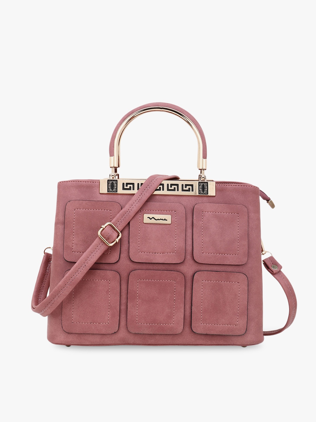 

SHINING STAR Mauve Structured Handheld Bag