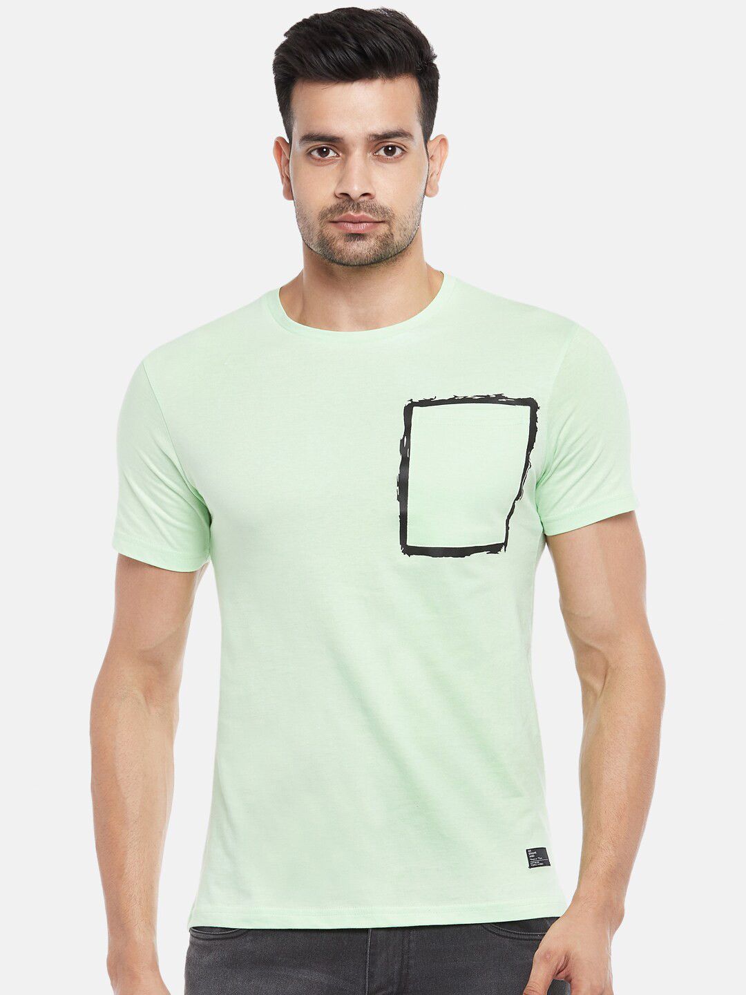 

People Men Green Pockets T-shirt