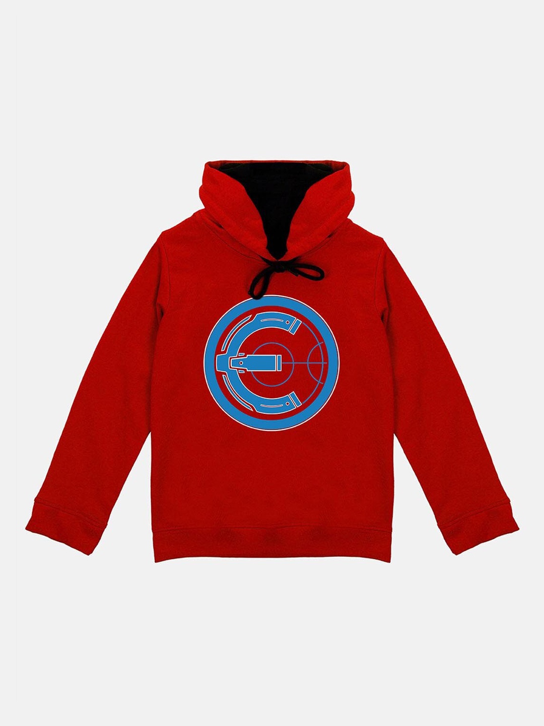 

YK Marvel Boys Red Eternals Printed Hooded Sweatshirt