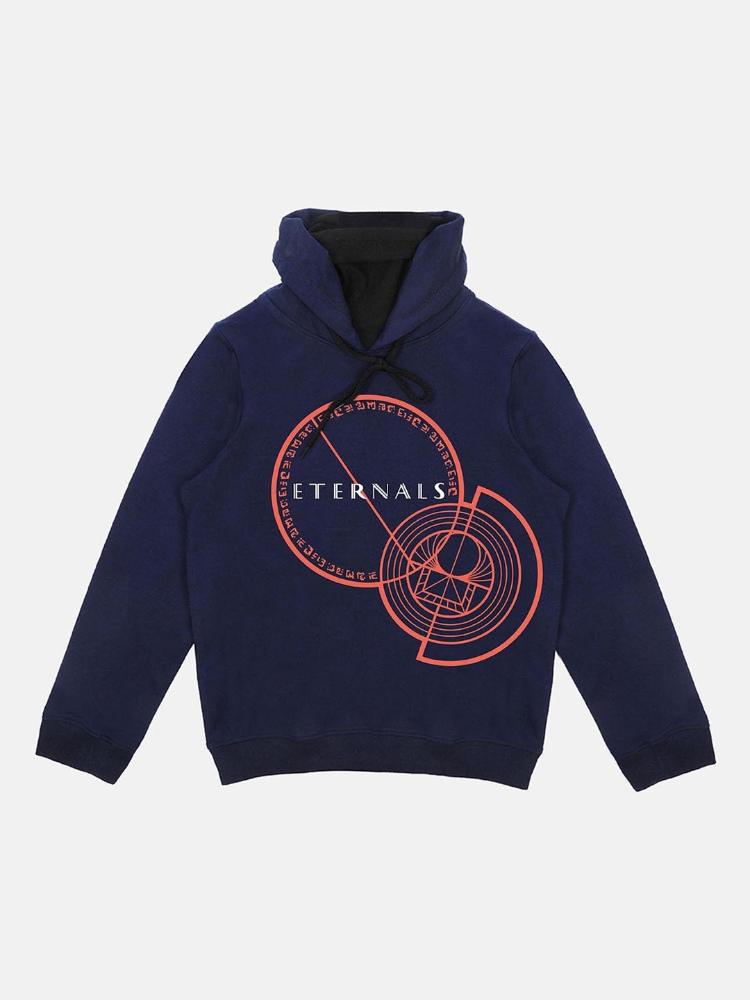 

YK Marvel Boys Navy Blue Eternals Printed Hooded Sweatshirt