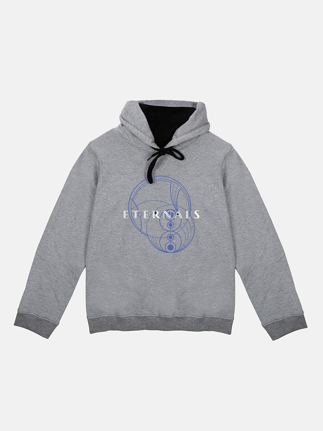 

YK Marvel Boys Grey Eternals Printed Hooded Sweatshirt