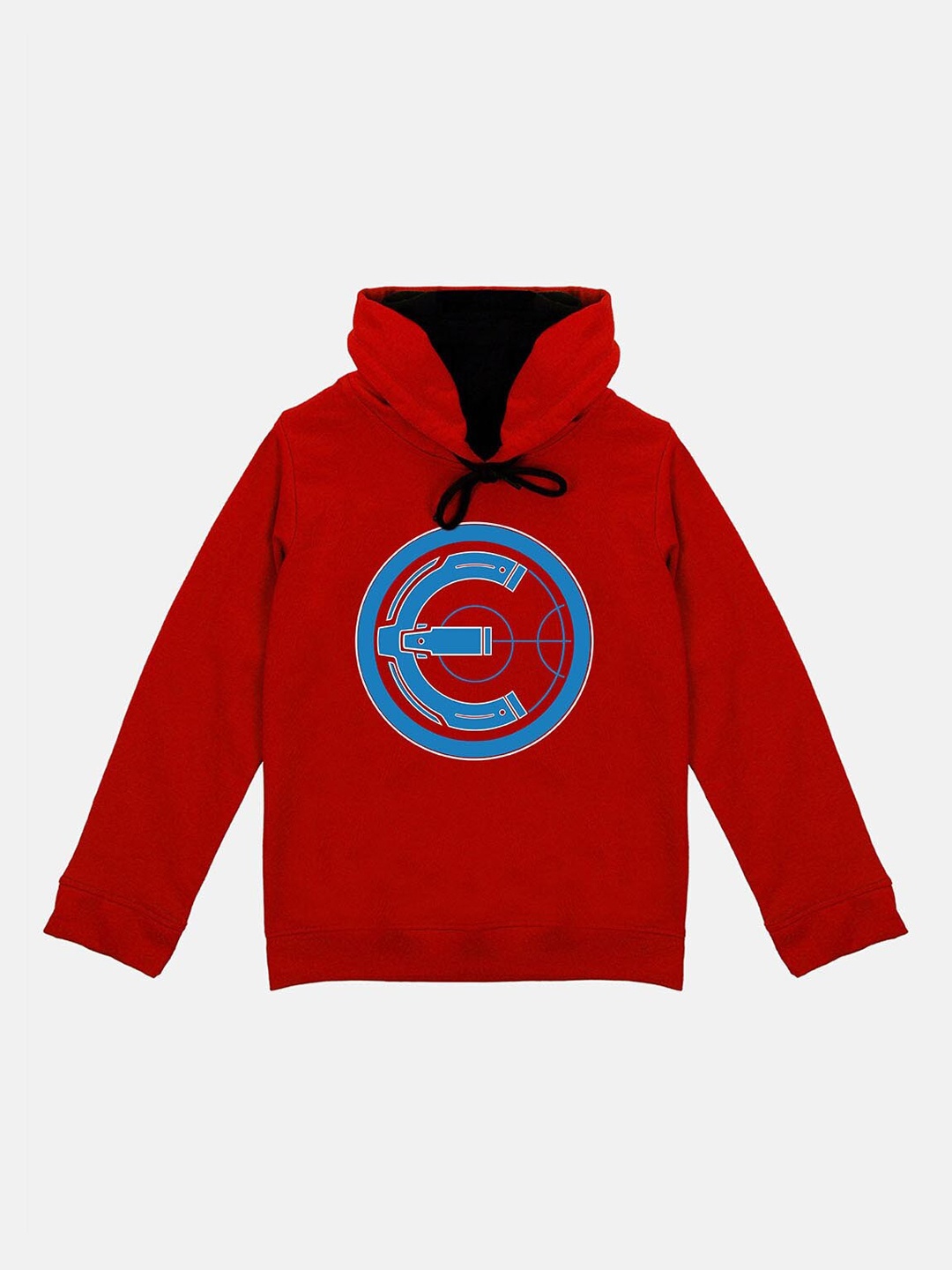 

YK Marvel Boys Red Eternals Printed Hooded Sweatshirt