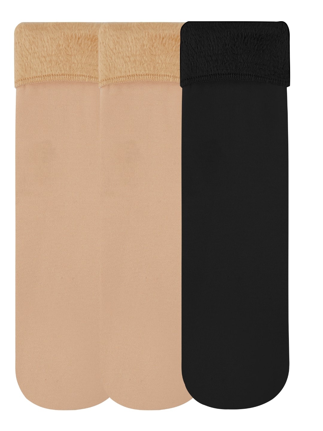 

N2S NEXT2SKIN Women Pack Of 3 Assorted Above Ankle-Length Socks