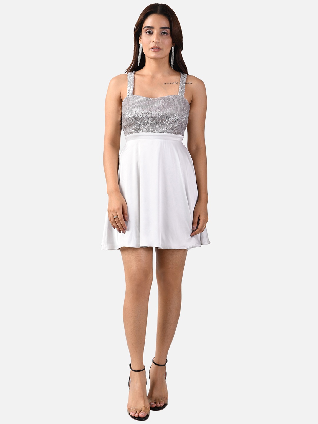 

ATTIC SALT Grey Embellished Dress